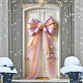 thumbnail image 5 of Easter Door Cover, 71x35 inch Pastel Ribbon Bow Hanging Decoration with Eggs, Spring Door Decor for Easter Holiday Party Home Entryway Front Porch Celebration, 5 of 6