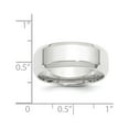 thumbnail image 2 of Primal Gold 10 Karat White Gold 8mm Bevel Edge Comfort Fit Band Size 11.5, 2 of 8