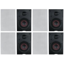 (8) Rockville WA658 6.5" In-Wall Home Speakers w Kevlar Woofer Silk Dome Tweeter