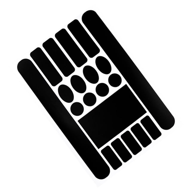 Soidarity Adhesivo de cadena Mano de obra Tamaño compacto Paster protector Gran decoración Marco Protector Pegatinas a prueba de arañazos Suministros Patinetes eléctricos Negro mate Soidarity OD001175-02