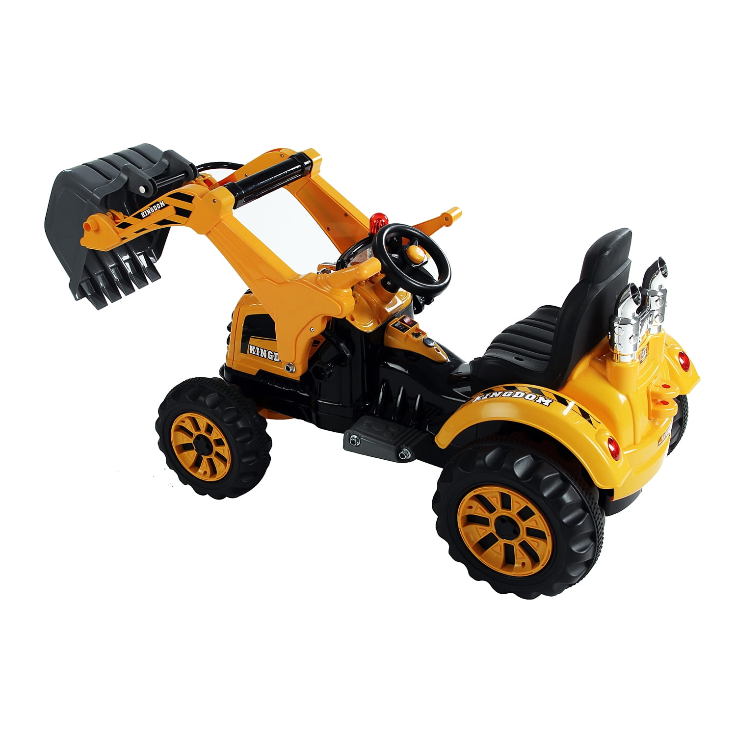 Anself 6V Kids Ride On Toy Digger / Excavator Construction Tractor - Walmart.com
