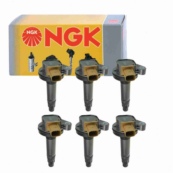 6 pc NGK 48768 Ignition Coils for 2505-484814 36-8234 673-6300 921-2146 BL3Z-12029-A BL3Z-12029-B BL3Z-12029-C DG547 DG548 DG549 E1146 GN10638 IC749 UF-646 UF646 Spark Plug Wire Boot