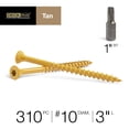 thumbnail image 2 of Tornillos para madera Deck Plus 48419 #10 x 75 mm, caja de 2,27 kg, color canela, 2 of 9
