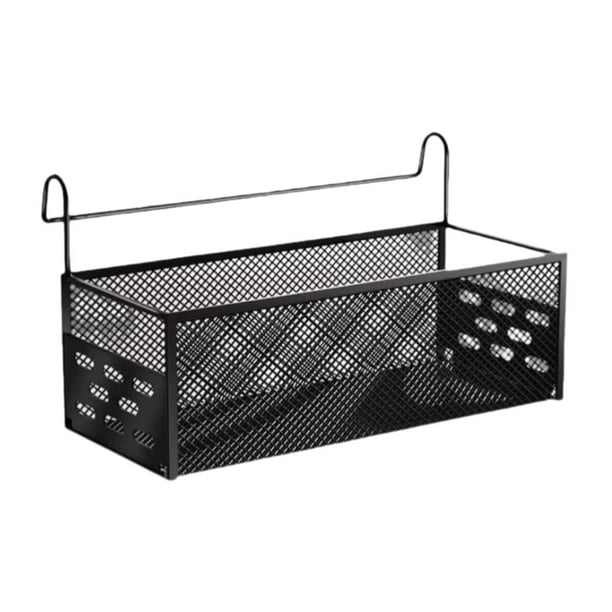 Estante para cama de dormitorio, cesta de almacenamiento colgante para dormitorio, estante organizador simple para litera Negro