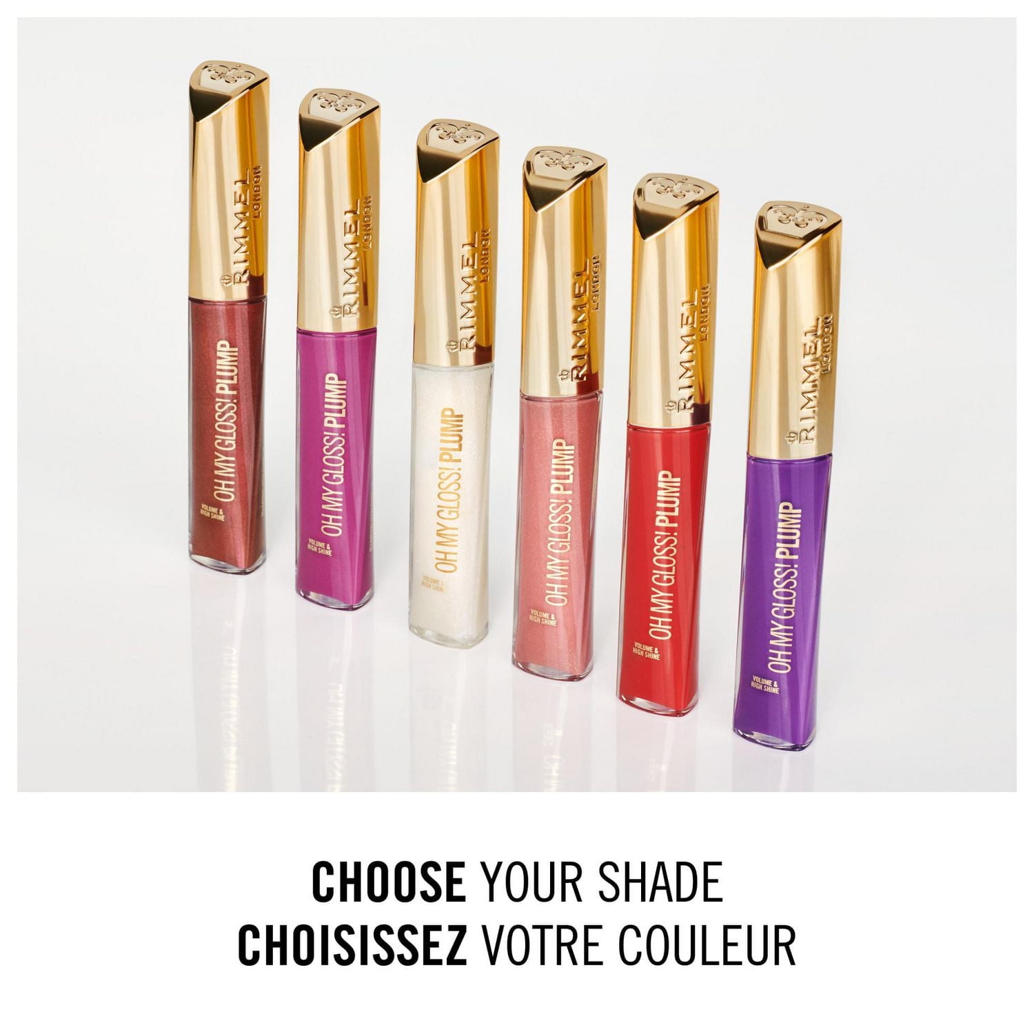 Rimmel Oh My Gloss! Lip Plump, infused with cinnamon oil, camphor, and capsicum, for volume & high shine, 100% Cruetly-Free, Plumping, high shine lip gloss