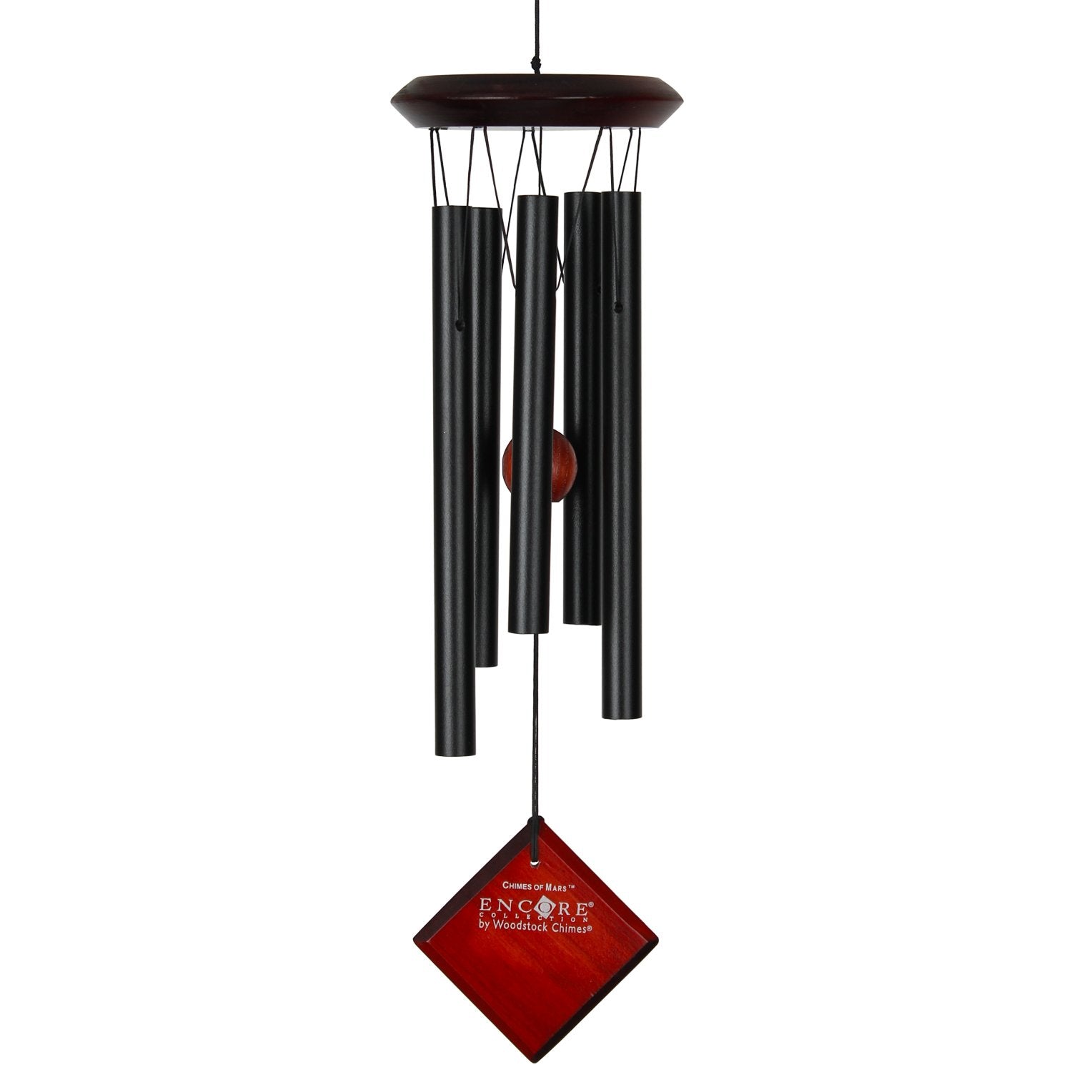 Woodstock Wind Chimes Encore® Collection, Chimes of Mars, 17'' Black Wind Chime DCK17