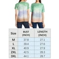 thumbnail image 2 of LAVA Women Tie Dye Shirts Crew Neck Short Sleeve Color Block Top Casual Loose Tees (Pink, 2XL), 2 of 7