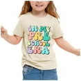 thumbnail image 1 of SXcggal One Print Shirt Kindergarten Shirts For Girls Kids Back To School T Shirt Children School Tee Cute Cozy Beautiful Girls Tops, 1 of 5