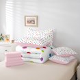 thumbnail image 4 of Colorful Dots Full Comforter Cover,Polka Dot Printed Bedding Set for Kids Boys Rainbow Geometry 7 Pieces Bed In A Bag ,Soft And Microfiber Modern Pattern Bed Set Hand-Painted Sheet Set, 4 of 5