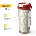 thumbnail image 4 of Christmas 18oz Double Drinking Coffee Mug – Vacuum Insulated Stainless Steel Travel Cup with Leakproof Lid, 316 Steel Thermos Tumbler for Hot & Cold Beverages, 4 of 7