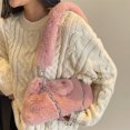 thumbnail image 3 of Bolso informal para mujer, bolso de mano sencillo con cadena grande y suave, bolso de viaje (rosa), 3 of 6