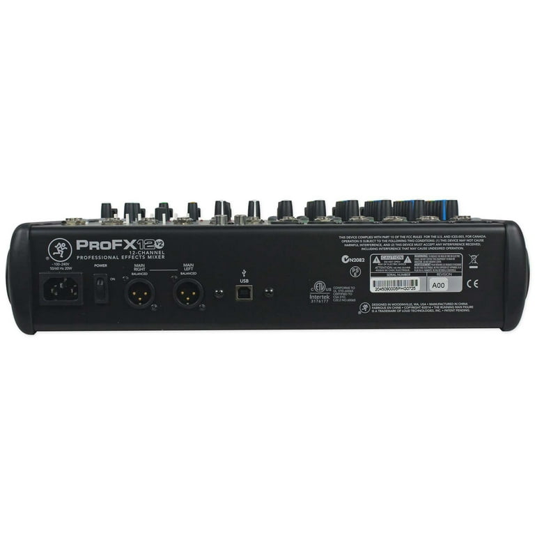 Mackie ProFX12v2 12Channel Professional Effects Mixer With, 59 OFF
