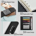 thumbnail image 4 of Leather Notebook with Pen Holder Writing Notepad Includes 100 Pages Lined Journal Cute Otters in Various Poses, 4 of 6