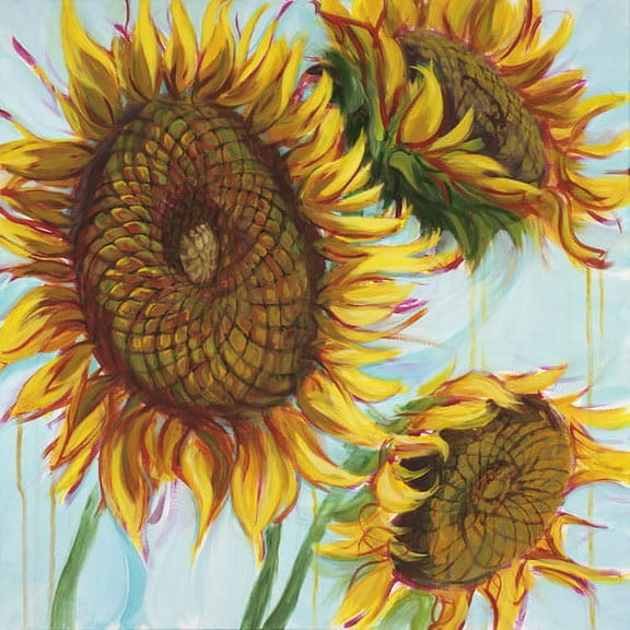Marmont Hill - "Sunflower Love I" by Julie Joy Painting Print on Wrapped Canvas