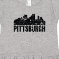 thumbnail image 4 of Inktastic Pittsburgh Skyline Grunge Girls Toddler Dress, 4 of 5