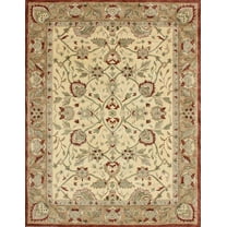 SAFAVIEH Antiquity Jaki Oriental Wool Area Rug, Rust/Ivory, 9' x 12'