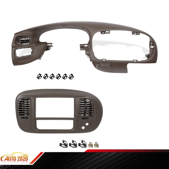 Dash Pad Bezel & Center Dash Radio Bezel Fit For 97-03 Ford F150 Expedition