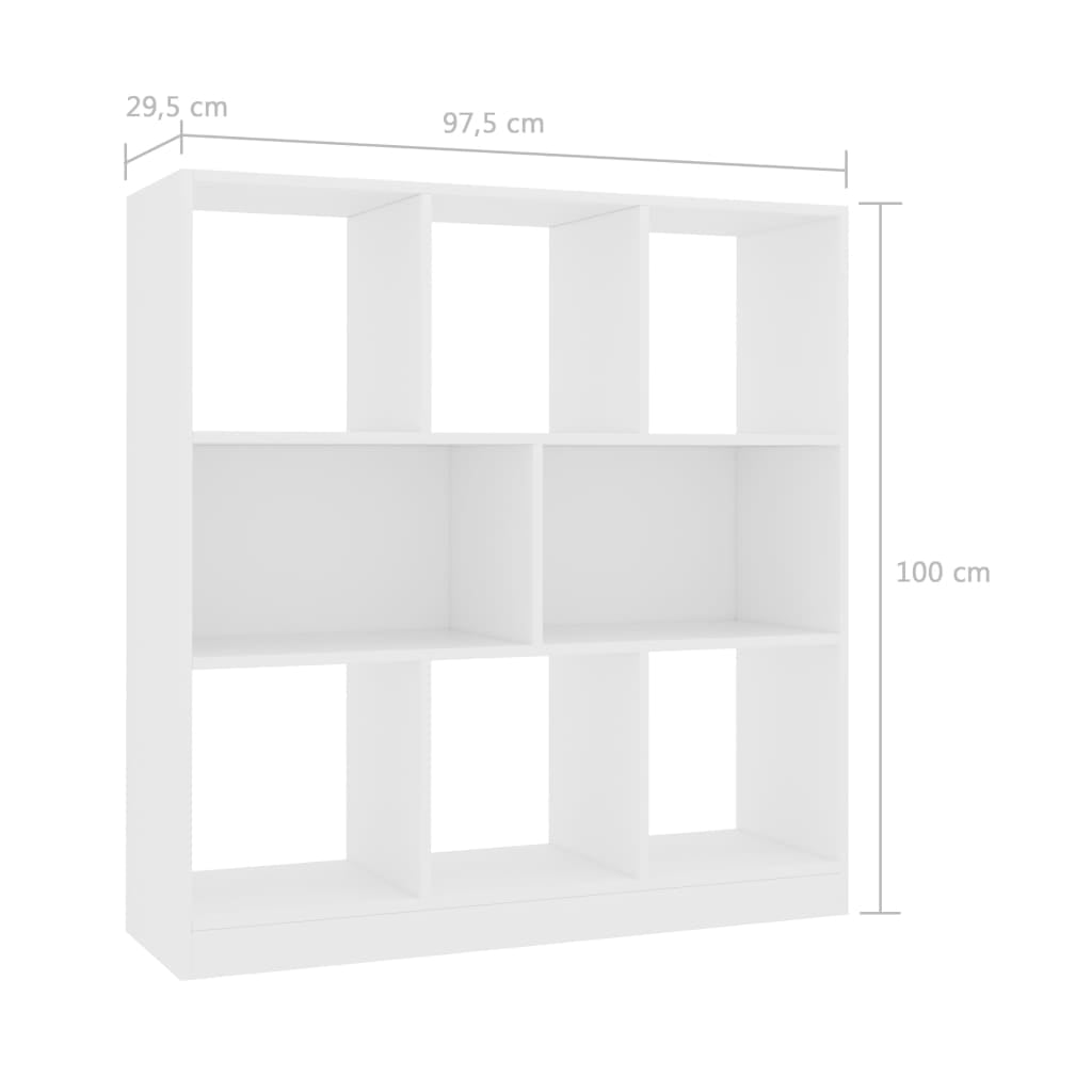 Kepooman 38" Modern Floor-Standing Irregular Grid Storage Bookshelf for Books Photos, White Kepooman 38" Modern Floor-Standing Irregular Grid Storage Bookshelf for Books Photos, White