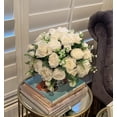 thumbnail image 2 of Ramo de flores artificiales Pusuny Peonías, color blanco y seda, 4 unidades, 2 of 8