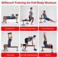 thumbnail image 3 of Weight Bench,Blacksmith Foldable Flat Bench with 600 lbs Limit for Full Body Exercises Home GYM,Black, 3 of 7
