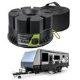 thumbnail image 1 of Trailer Jack Blocks - RV Leveling Block for Travel Trailers Wheels and Any Jack, 20,000 lbs RV Jack Blocks with Bag, Camper Jack Block Univ, 1 of 7