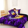thumbnail image 3 of Erosebridal Soccer Sport Theme Full Size Comforter Sets,Football Game Bedding Sets For Ball Lovers,Reversible black,3pcs, 3 of 7