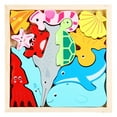 thumbnail image 1 of Kids Wooden Vehicle Food Number Cognition Puzzle Learning Educational Toy, 1 of 1
