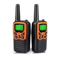 thumbnail image 2 of Walkie Talkies, Long Range Walkie Talkies for Adults with 22 FRS Channels, Family Walkie Talkie with LED Flashlight VOX LCD Display for Hiking Camping Trip (Orange 2 Pack), 2 of 25