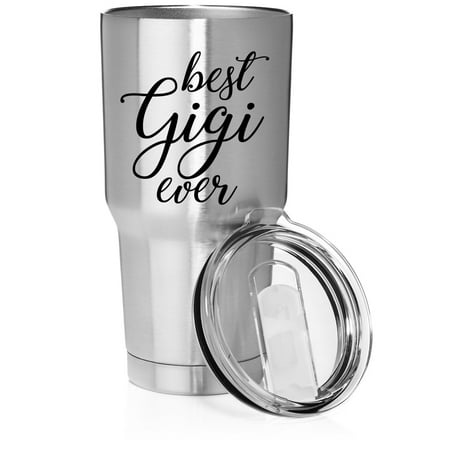 

Smooth Body Tumbler Stainless Steel Vacuum Insulated Travel Mug Cup Gift Best Gigi Ever Grandma Grandmother (30 oz Stainless Steel)