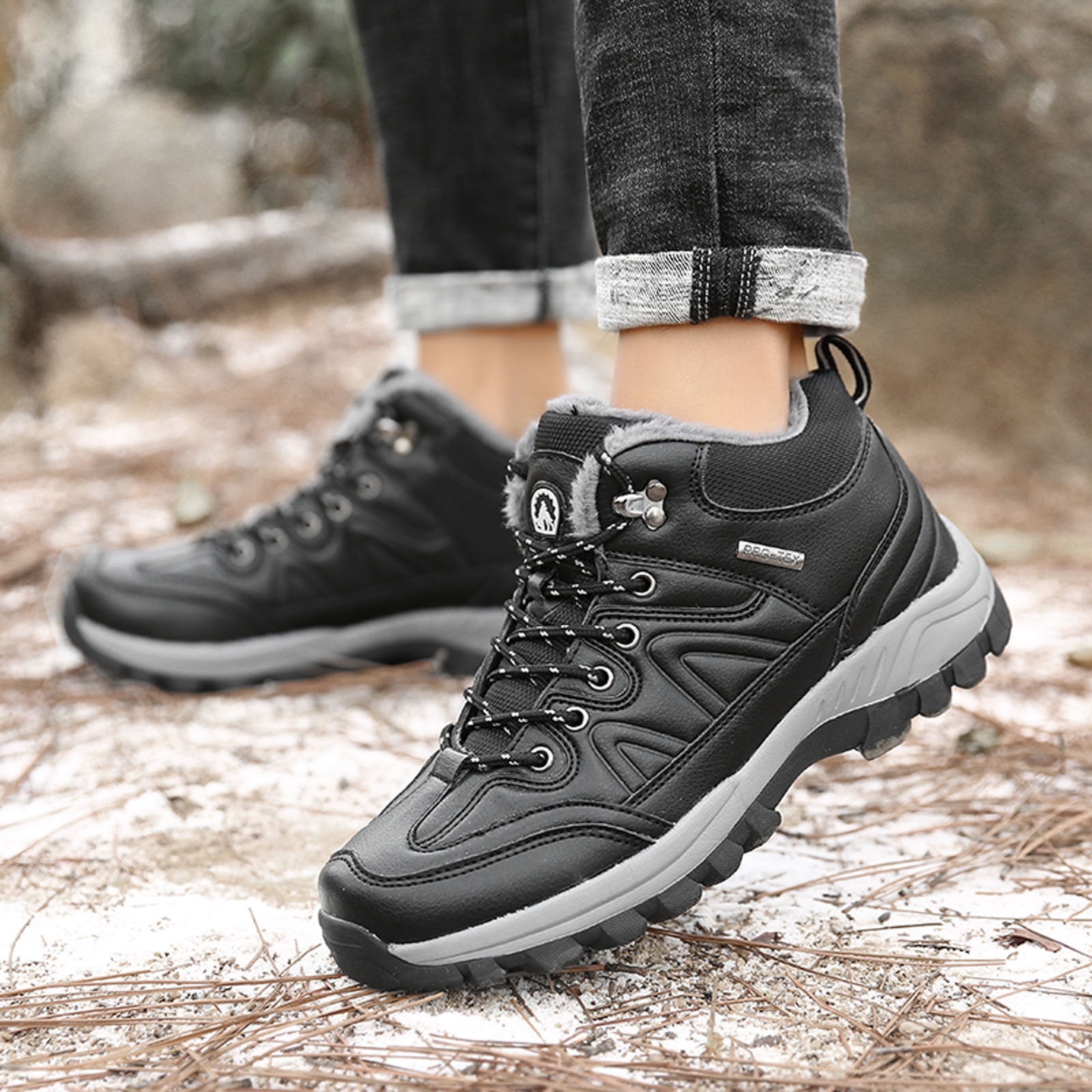 kamemir Men's Hiking Shoe(Black,11.5)