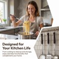 thumbnail image 3 of Unique Bargains Heat Resistant Cooking Utensils Kitchen Spatula Set Silver 4Pcs, 3 of 5