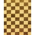 thumbnail image 1 of Ahgly Company Indoor Rectangle Abstract Bright Gold Yellow Checkered Area Rugs, 5' x 8', 1 of 6