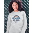thumbnail image 2 of Be Positive Live Well Sweatshirt Women -Image by Shutterstock, Female Small, 2 of 4