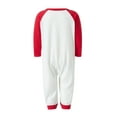 thumbnail image 6 of Family Christmas Pjs Matching Sets Christmas Pajamas Santa Printed Top and Plaid Pants Sleepwear for Family, 6 of 10
