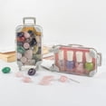 thumbnail image 4 of Mini Transparent Suitcase with Wheels,Compact Puzzle Simulation Luggage with 360°Rolling Wheels,Small Clear Trolley Case for Small Items Storage,Home Decors, 4 of 6