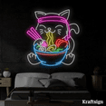 thumbnail image 4 of Craftnamesign Cat Ramen Neon Sign, Ramen Restaurant Decor, Shop Signage, 4 of 4
