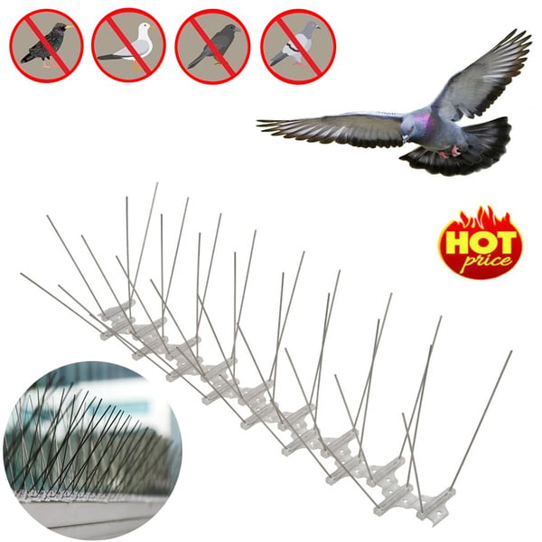 Defender Pro Anti Bird Spikes Pigeon Repellent Stainless Steel Bird Cat Control 