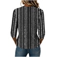 thumbnail image 6 of Juesizh T Shirts for Women Plus Size Crew Neck Shirts Trendy Loose Print 3/4 Sleeve Pullover Tee Shirts, S-5XL, 6 of 8