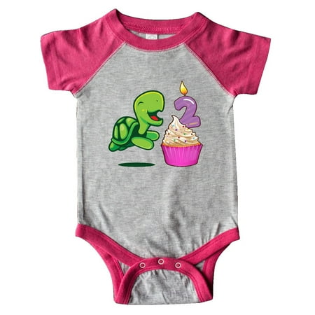 

Inktastic 2nd Birthday Turtle Gift Baby Boy or Baby Girl Bodysuit