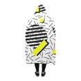 thumbnail image 2 of HATIART Couverture à Capuche Motif Coloré Couverture Portable Confortable 56x80 Pouces, 2 of 3