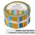 thumbnail image 4 of Soimoi Jelly Roll Fabrics for Quilting 40 Strip 2.5" Cotton Strips Bundles, Perfect Quilting Fabric for Craft Project, Precut Quilt Fabirc, Cotton Strips for Home Decor, Blanket, Rugs - Batik Breeze, 4 of 9