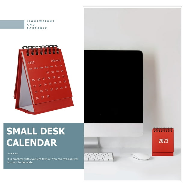 8 couleurs , simple mini calendrier bureau calendr – Grandado