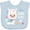 AE-Light Blue, variant on Inktastic Nana Loves Me Cute and Happy Llama Boys or Girls Baby Bib