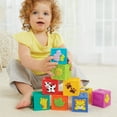Kidoozie Squeak 'n Stack Blocks for Infants and Toddlers ages 624