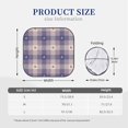 thumbnail image 3 of Kll Heart Check Plaid Windshield Sun Shade 2-Piece Foldable Car Front Window Sunshade For Most Sedans Suv Truck- Medium, 3 of 7