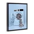 thumbnail image 2 of Stupell Industries Eclectic Disco Laundry Machine over Blue Black Floating Frame Canvas Art, 17 x 21, by LISH Creative, 2 of 8