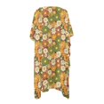 thumbnail image 2 of HELLHERO High Quality Fabrics Bathing Suit Cover Up for Summer Breathable Free Size Long Swimwear Cover up Flowers, 2 of 6