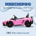thumbnail image 3 of NEECHIPRO 12V Electric Lamborghini Ride on Car 3mph with MP3 Player, Toy Car for Kids 3-6 Years Old, Pink, 3 of 7