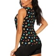 thumbnail image 3 of Balery Solar System Planets Space Camiseta sin mangas estampada ligera para mujer, tops de entrenamiento sin mangas, camisetas de yoga transpirables de secado rápido.-XX-Large, 3 of 7