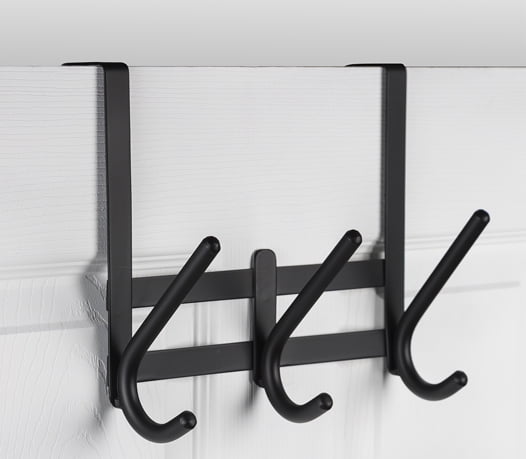 Era Zeus over The Door 3 Hook Black,  10.24 x 8.74in, 10.24" x 8.74"